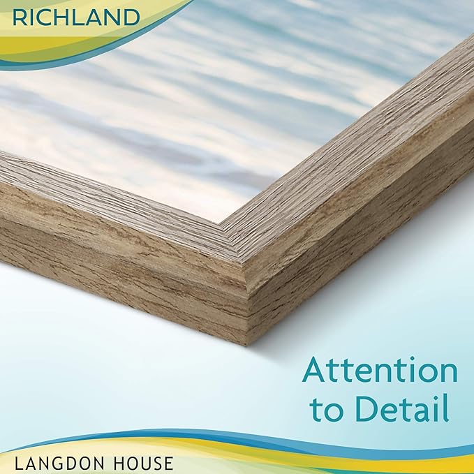 Langdon House 8x10 Picture Frames (Fawn Brown, 6 Pack) Contemporary Style Wood-Like Photo Frames, Richland Collection