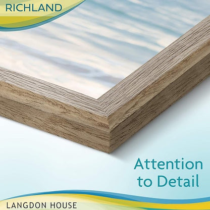 Langdon House 8x10 Picture Frames (Fawn Brown, 6 Pack) Contemporary Style Wood-Like Photo Frames, Richland Collection
