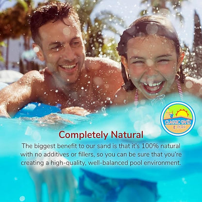 CLASSIC SAND & PLAY Swimming Pool Filter Sand for Above & Inground Pools, 20 lbs, Supports Residential and Commercial Filtration Systems, Premium Efficient Silica, No Clogging or Clumping, #20 Grade