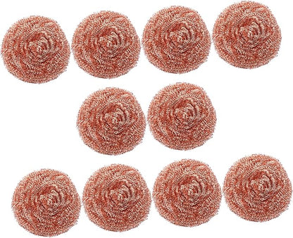 10pcs Copper Cleaning Balls for Soldering Iron Tips Nozzle Cleaner Soldering Ball Dry Use Safe and Clean