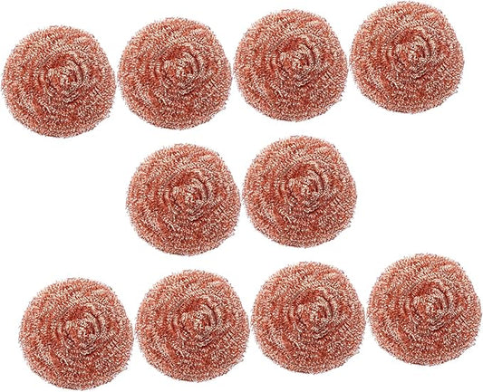10pcs Copper Cleaning Balls for Soldering Iron Tips Nozzle Cleaner Soldering Ball Dry Use Safe and Clean