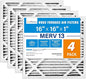 LotFancy 16x16x1 Air Filter MERV 13 4-Pack, Electrostatic Pleated HVAC Furnace Air Filter, Captures Pet Dander Smog Smoke, Actual Size: 15.75"x15.75"x0.75"
