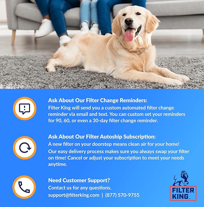 Filter King 38.5x46x1 Air Filter | 4-PACK | MERV 8 HVAC Pleated A/C Furnace Filters | MADE IN USA | Actual Size: 38.5 x 46 x .75"