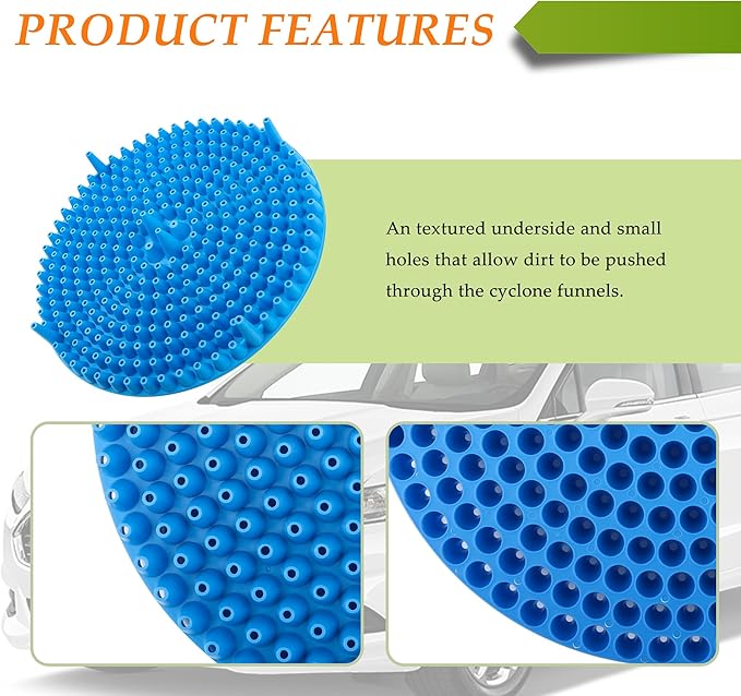 Car Wash Bucket,10.28 Inch Diameter Car Wash Filter for Collecting Sediment & Grit,Universal Essentials Car Cleaning Accessories for Most Cars Trucks SUVs (Blue)