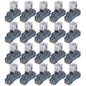 20PCS Electromagnetic Power Relay, 8-Pin 10 AMP 24V AC Relay Coil with Socket Base, LED Indicator, DPDT 2NO 2NC - MY2NJ [Applicable for DIN Rail System]