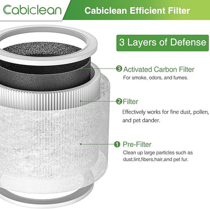 Core Mini Replacement Filter Compatible with LEVOIT Core Mini Air Purifier,Core Mini-P, Replace Part #Core Mini-RF, 2 Filter & 10 Fragrance Sponge