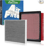 Cabin & Engine Air Filter Fits for Highlander 3.5L/2.7L Gas Only (2014-2019), Sienna 3.5L/2.7L Gas (2011-2020), Camry V6 3.5L Gas Only (2012-2017) Replace#CF10285 CA10755 Car Accessories
