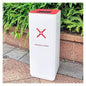 GLigeT Outdoor Trash can White Combined Trash Can Large-Capacity Square Sorting Trash Can Outdoor Direct Throw Trash Can Without Cover, Anti-Fingerprint Technology 48L Trash Can (Size : D)