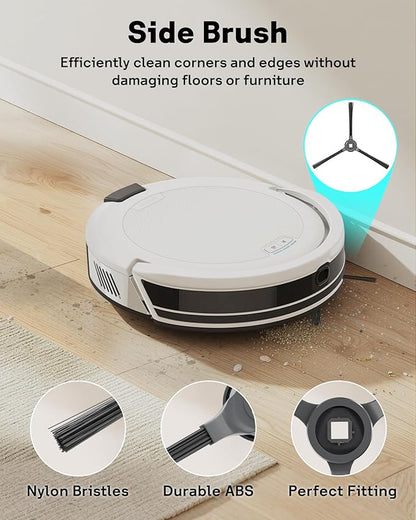 Leemone 18 Pcs Replacement Parts for Shark Navigator AV2110S AV2120 RV2120AE RV2110 Robot Vacuum, 1 Main Brush, 2 Pre Filters, 2 HEPA Filters, 6 Side Brushes, 3 Foam & Felt Filters, 3 Base Filters
