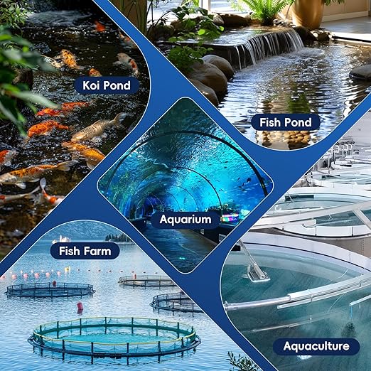 Rotary Drum Filter-3000GPH, 110V-240V High Pressure Cleaning Drum Filter, Fully Automatic Self-Cleaning Filter for Koi Pond, Fish Pond, Aquarium, Fish Farm, Seedling Cultivation Base, Aquaculture