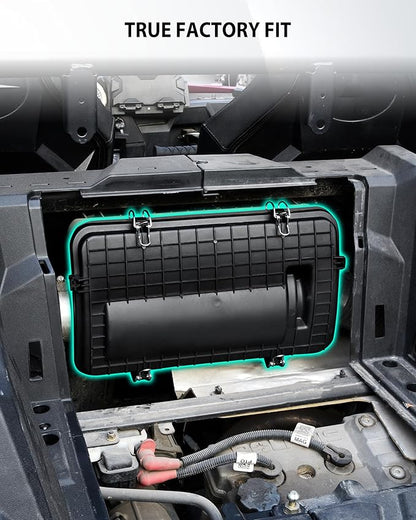 Airbox Cover Assembly for Polaris RZR XP 1000 / RZR XP Turbo 2014-2023 Accessories, Heavy-Duty Air Filter Protector Cover with Dust-Proof Seal and Buckles, Replace #1240748