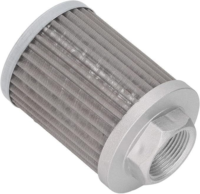 WALFRONT Hydraulic Suction Filter Stainless Steel Oil Filter 40LMin Rate for Hydraulic Systems Automotive and Engineering Machinery