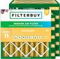 Filterbuy 25x25x4 Air Filter MERV 11 Superior Pet & Allergy Defense (12-Pack), Electrostatic Pleated HVAC AC Furnace Filters Replacement, Made in USA (Actual Size: 24.50 x 24.50 x 3.63)