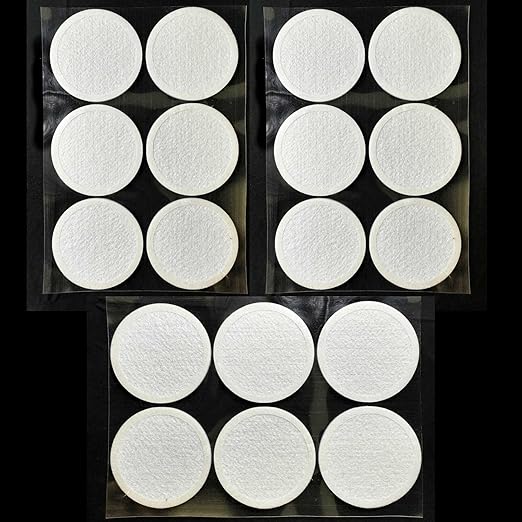 Microppose Original Synthetic Polyfil 2.5" Monotub Adhesive Filter Disks (6-Pack) (3)