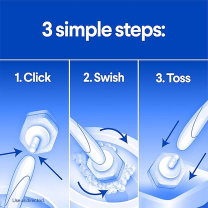 Clorox ToiletWand Toilet Bowl Cleaner- Toilet Brush, Storage Caddy and 6 Disinfecting Refill Heads