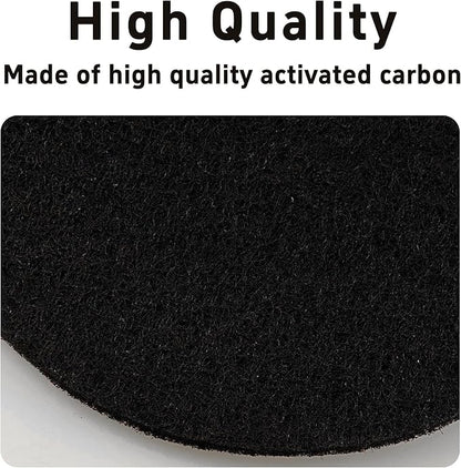 6PCS 6.7” Round Compost Bin Charcoal Filters, 0.4” Thick Activated Carbon Filters for Kitchen Countertop Compost Pail, Home Bucket Filter Replacements