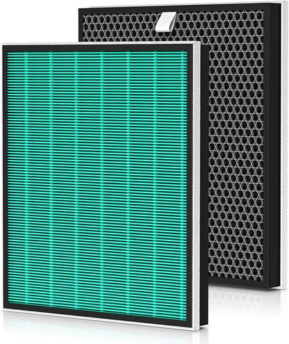 2 Pack 250/250S Replacement Filters for Coway Airmega 250 250S Max2 Air Purifier, Max 2 Green HEPA and Activated Carbon Filter Set, AP-1720-FP