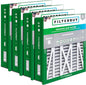 Filterbuy 20x25x5 Air Filter MERV 8 Essential Dust & Allergy Defense (4-Pack), Electrostatic Pleated HVAC AC Furnace Filters Replacement for Honeywell Return Grille (Actual Size: 18.38 x 23.38 x 3.69)