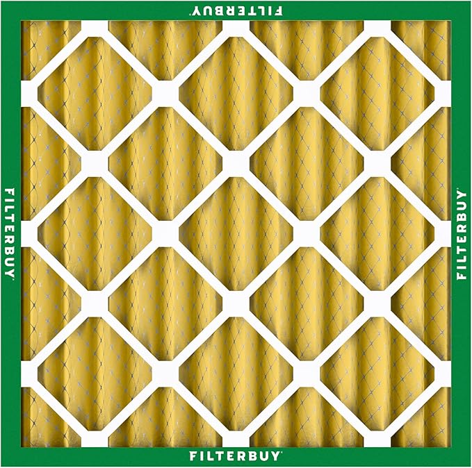 Filterbuy 24x24x2 Air Filter MERV 11 Superior Pet & Allergy Defense (2-Pack), Electrostatic Pleated HVAC AC Furnace Filters Replacement, Made in USA (Actual Size: 23.38 x 23.38 x 1.75)