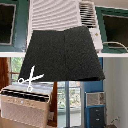 Window Air Conditioner Filter 15 x 23 x 1/4 inch 50PPI Cut To Fit AC Foam Replacement Filters Reusable Washable for Window Units RV Air Purifier Vents
