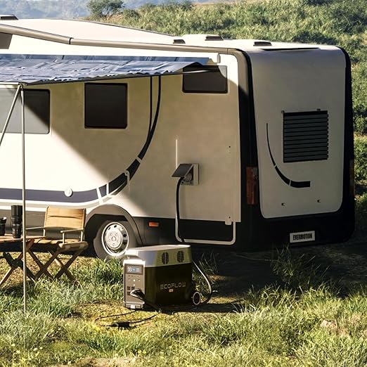 EF ECOFLOW Portable Power Station 3600Wh DELTA Pro with Bag, 2.7H to Full Charge, 5 AC Outlets, 3600W, 120V Lifepo4 Power Station with Expandable Capacity, Solar Generator for Home Use, Blackout, RV