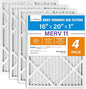 LotFancy 16x20x1 Air Filter MERV 11 4-Pack, Electrostatic Pleated AC Furnace Air Filter, Captures Dust, Smog & Pet Dander, Actual Size: 15.75"x19.75"x0.75"