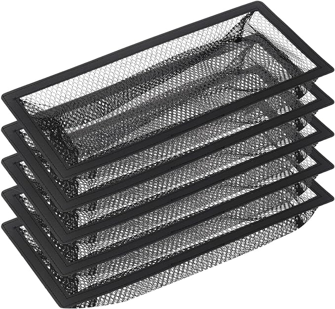 Floor Register Cover Trap，Floor Air Vent Cover Screen for Home Air Vent Filters 5-Pack Floor Vent Mesh Filters Net Trap… (2 x 10 Inch)
