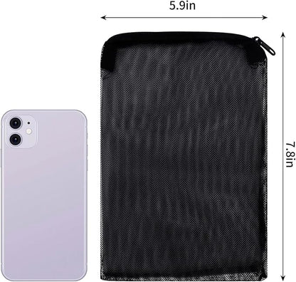 DEPEPE 10pcs 7.8 x 5.9 Inch Aquarium Filter Media Bags with Zipper for Activated Carbon, Biospheres, Ceramic Rings