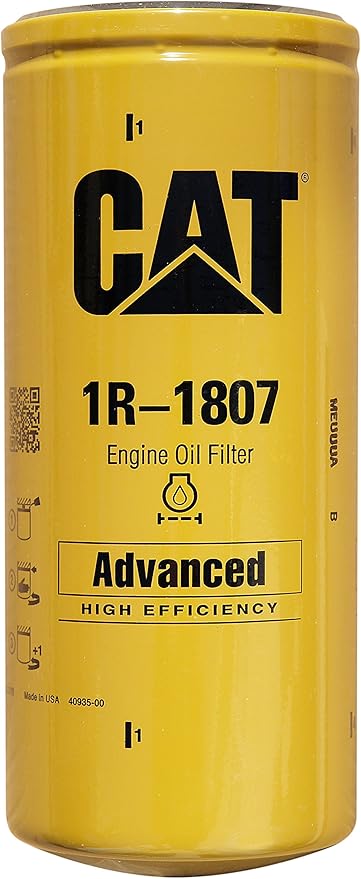 Caterpillar 1R1807 1R-1807 Engine Oil Filter Advanced High Efficiency Multipack (Pack of 1)