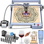 Creality 10W Laser Engraver, Falcon Pro with 3-in-1 Laser for Wood Engraving, 72000mW Efficient Laser Engraving Machine Fit, for Wood, Metal, Paper, Acrylic, Leather, Glass Tumbler Ring, 17" x 16"