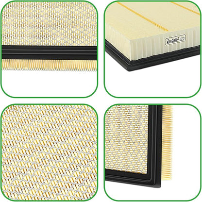 Engine & Cabin Air Filter Set for Ford Explorer 2.3L/3.0L (2020-2023); for Lincoln Aviator 3.0L (2020-2023); for Police Interceptor Utility 3.0L (2020-2024); Replace 7T4Z9601A, JX6Z9601A