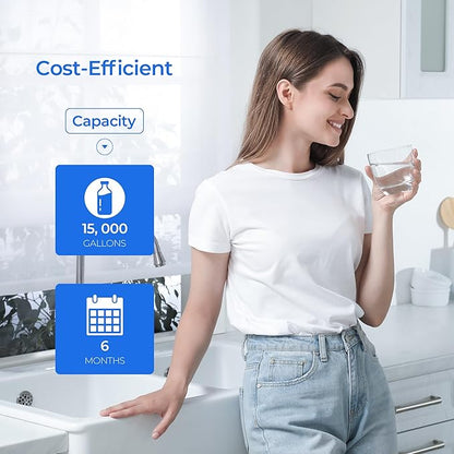 Oceanloch-m Water Filter Replacement, Compatible with C Pure Oceanloch-m Filtration System 7900clokitm, 1 Micron Rating, 1.67 GPM Flow Rate (2 Pack)