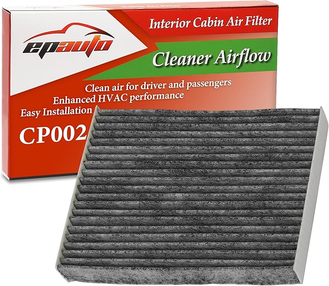 EPAuto CP002 (CF12002) Cabin Air Filter includes Activated Carbon, Replacement for KIA Soul (2014-2019), Soul EV (2015-2019)