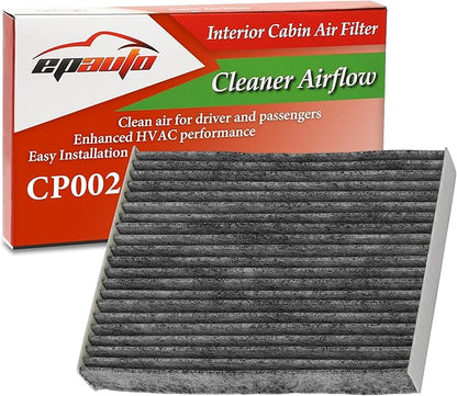 EPAuto CP002 (CF12002) Cabin Air Filter includes Activated Carbon, Replacement for KIA Soul (2014-2019), Soul EV (2015-2019)