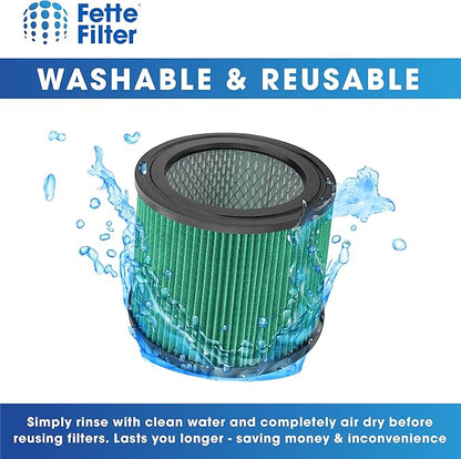 Fette Filter - DXVC4003 Premium HEPA Cartridge Filter Replacement Compatible with DeWalt DXV04T DXV05P DXV05S DXV08S DXV06G for 4 Gallon Wet Dry Vacuum - Pack of 2