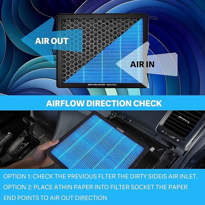 CF10285 (CP285) Cabin Air Filter with Activated Carbon Beads – Fits Toyota & Lexus Vehicles: Camry, RAV4, Highlander, Corolla, 4Runner, Tundra, Prius, Subaru, Avalon | Honeycomb Structure