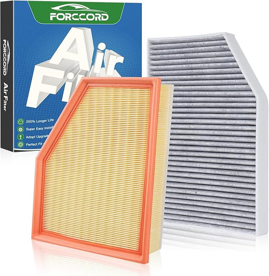 Cabin & Engine Air Filter Fit for 2018-2019 X3 (XDrive30i/SDrive30i/M40i), 2019 X4; 2020-2021 X3 (XDrive30i/SDrive30i); 2020-2022 X4 (XDrive30i) Replacement 64119382885 Accessories