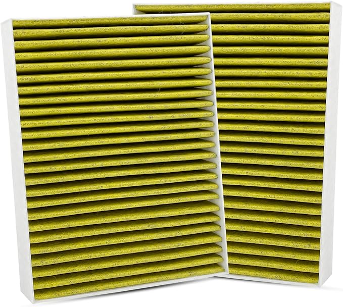 2pcs Capume Cabin Air Filter JM871 Fits for 2018 2019 2020 2021 2022 2023 2024 LS500, 2018-2024 LS500H, 2022-2025 Tundra, 2023-2025 Sequoia, Replacement for 87139-60030, 871390C010