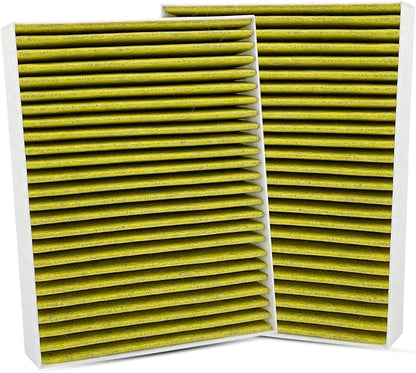 2pcs Capume Cabin Air Filter JM871 Fits for 2018 2019 2020 2021 2022 2023 2024 LS500, 2018-2024 LS500H, 2022-2025 Tundra, 2023-2025 Sequoia, Replacement for 87139-60030, 871390C010