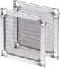 MECCANIXITY 60mm Computer Fan Filter Grills Stainless Steel Mesh Dustproof Case Cover for Computers, Pack of 2