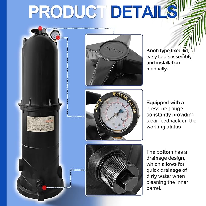 W3C17502 175 Sq.Ft. Pool Filter Compatible with Hayward StarClear Plus
