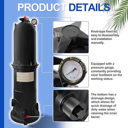W3C17502 175 Sq.Ft. Pool Filter Compatible with Hayward StarClear Plus