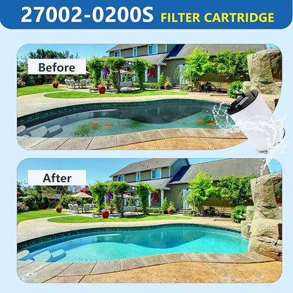 27002-0200S Pool Filter Cartridges Compatible with pentair sta-rite 27002-0200S Pool Filter System 2 Modular Media Pool and PLM200 D.E. Filter,200 sq.ft D.E. Filter with 24800-0121 Air Bleed Assembly