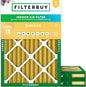 Filterbuy 10x17x2 Air Filter MERV 11 Superior Pet & Allergy Defense (3-Pack), Electrostatic Pleated Outer Filters for WEN 3410 (90243-027-2) Air Filtration System (Actual Size: 9.69 x 16.56 x 1.75)
