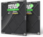 PuroAir MegaFilter - 20x24x1 Air Filter MERV 13 Activated CarbonTech Defense - Heavy Duty 3 Layer Furnace Filters Allergens, Pollen, Dust, Pet Dander, Smoke, Odors - HVAC Air Filter 20x24x1 (2-Pack)