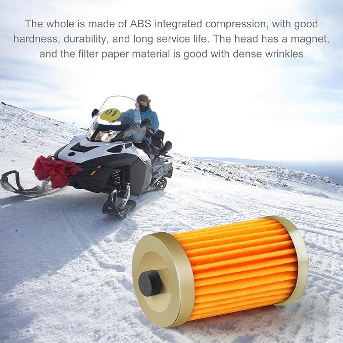 10 PCS Gas Inline Fuel Filters with Magnet for Kawasaki, Kohler, John Deere, Lawn Mower, Small Engine, Third Generation Universal Replacement Fuel Filter for 1/4 IN and 5/16 IN
