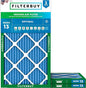 Filterbuy 17.13x26.25x1 Air Filter MERV 13 Optimal Smoke & Allergy Defense (3-Pack), Electrostatic Pleated HVAC AC Furnace Filters for Trane and American Standard (Actual Size: 17.13 x 26.25 x 0.75)