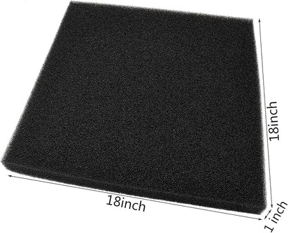 Aquarium Filter Bio Sponge Pad, Foam Sponges Filter Media, Cut fit it Filter Accessories for Fish Tanks and Ponds (18"x18"x1.6" (35PPI) 2 Pack)