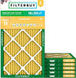 Filterbuy 16x30x1 Air Filter MERV 11 Superior Pet & Allergy Defense (6-Pack), Electrostatic Pleated HVAC AC Furnace Filters Replacement, Made in USA (Actual Size: 15.75 x 29.75 x 0.75)
