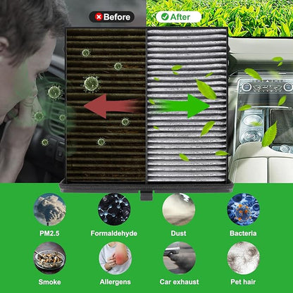Activated Carbon Cabin Air Filter for Mazda 3 (2019-2025); for Mazda CX-30 (2020-2025); for CX-50 (2023-2025); Replace BDTS61J6X, MP111BDGF, BDGF-61-J6X